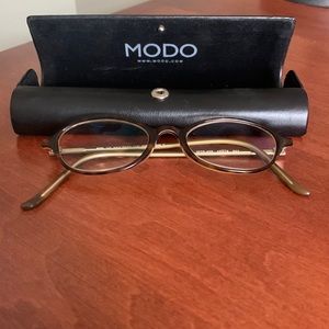 Vintage 90’s MODO Tortoiseshell Y2K Eyeglass Frames 46-18-143mm Japan‎